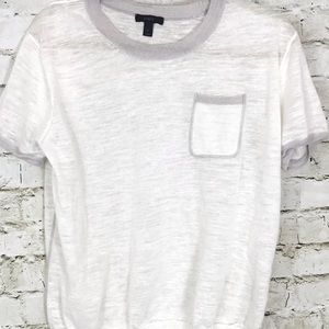 J. Crew Knit Short Sleeve Top Beige Ivory SOLD🎉